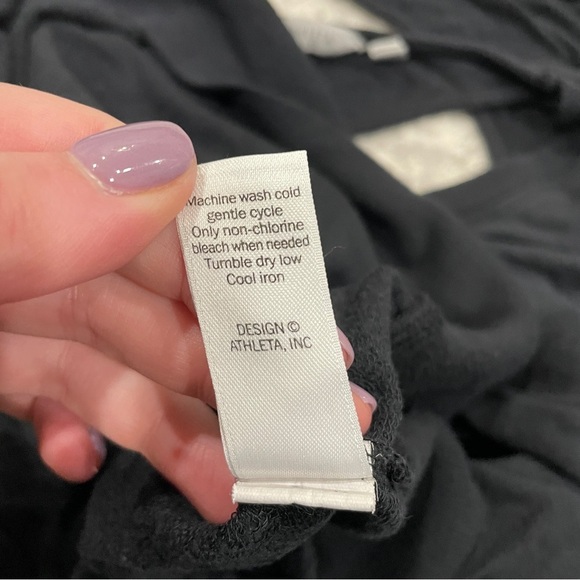 Athleta Black Cut Out Back Long Sleeve Shirt - Picture 8 of 11